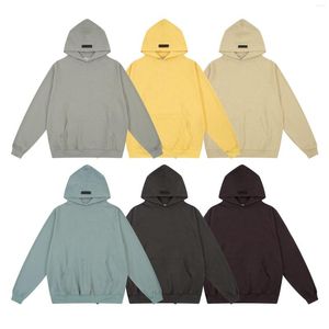 Felpe con cappuccio da uomo Felpe da uomo Lettere in rilievo in rilievo Lettera in silicone Waffle Oversize Fashion Hip-Hop Hight Street Pullover casual