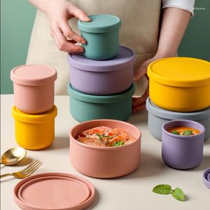 Dinnerware Silicone Storage Container With Lids Reusable Airtight Lunch Bento Boxes For Adults Kids Freezer Camping Snack