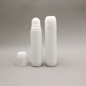 100ml Empty Refillable Roll On Bottles Plastic Roller Bottle Plastic Rollerball Bottles Reusable Leak-Proof DIY Deodorant Containers Tqrso
