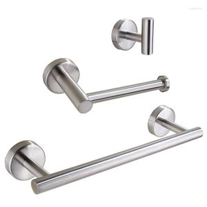 Bath Accessory Set Matte Black Towel Bars Paper Holder Bathroom Accessories Stainless Steel Hanger Hardware