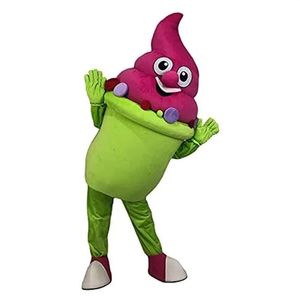 Halloween Green Ice Cream Mascot Costume Najwyższa jakość kreskówka Pluszowa anime motyw postać Bożego Narodzenia Karnawna