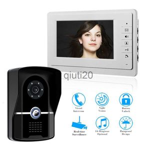 Other Intercoms Access Control SYSD 7" TFT Color Monitor Wired Video Door Phone Home Intercom for the apartment IR Camera Doorphone Unlock x0718