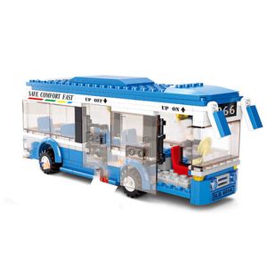 Blöcke 235 Stück City Express Bus Bausteine Sets SICHERER KOMFORT SCHNELL Creator Bricks Figuren Playmobil Pädagogische Kinderspielzeug