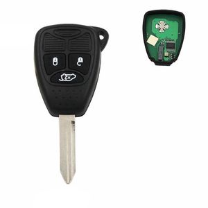 3 Düğme Anahtarı Anahtarı Akıllı Araç Tuşu Chrysler için Jeep 300C C300 PT Cruiser Sebring Sıkılmamış Blade 433MHz ile ID46 Chip270V