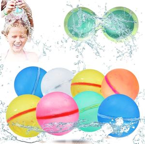 Sand Play Water Fun Refillable Balloon Quick Fill Self Sealing Bomb Magnetic Reusable Balloons Splash Balls for Kid Swimming Pool 230718