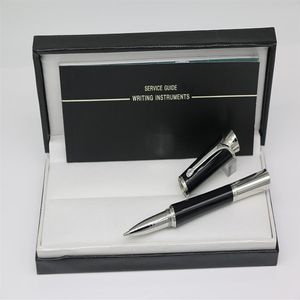High quality Roller pens Black Red white body with gold silver trim school office stationery for gift and the Diamond color random270F