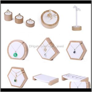 Luxury Wood Jewelry Display Stand Jewellery Displays Boutique Counter Trade Show Showcase Exhibitor Ring Earring Necklace Bracelet238B