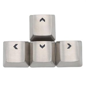 teamwolf stainless steel MX Keycap silver color metal keycap for mechanical keyboard gaming key arrow key light through back lit Y175I