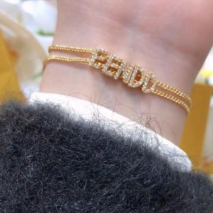 Letter Bracelets Designer Fashion Lady Bracelet Womens Adjustable Gold Luxury Valentines Day Gift Jewelry-7