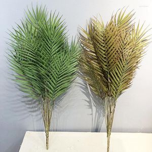 Dekorative Blumen, 80 cm, 15 Köpfe, große künstliche Pflanzen, tropische Palme, Kunstpflanze, hohe Topfpflanze, grüne Blätter aus Kunststoff für Zuhause, Hochzeit