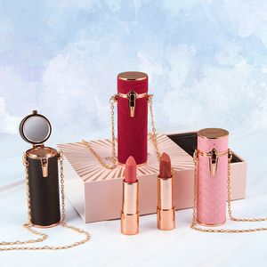 Lipstick Maquillaje Profesional Lipstick Set kommer med Mirror Makeup Mist Velvet Waterproof Lip Stick Lip Balm Present Box Privat Label 230717