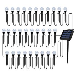 Garden Decorations Outdoor Solar Bubbles Lawn Lamp String Set Landscape Decoration IP65 Waterproof Leds Solar Powered Stake Lights for Yard 230717