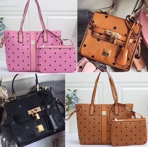 Bolsas de grife bolsas 2 pçs/conjunto bolsas femininas de alta qualidade bolsa de ombro bolsa de ombro novos estilos bolsa de ombro de couro