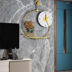 Wall Clocks Simple Living Room Watch Modern Luxury Design Metal Stylish Silent Nordic Clock Bedroom Reloj Pared Home Decorating