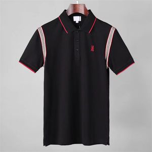 1 New Fashion London England Polos skjortor Mens Designers Polo Shirts High Street Brodery Printing T Shirt Men Summer Cotton Casual T-Shirts #1251