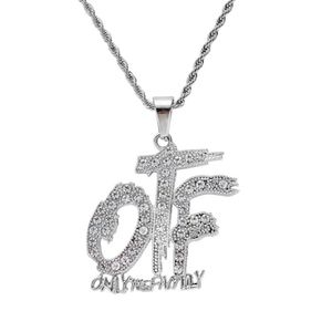 iced out only the family pendant necklace for men women luxury designer mens bling diamond letter pendants letters gold necklace l278h