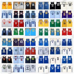 NCAA College Basketball Wears All Team high school IVERSON Towns Robertson Hardaway Jr Walton Anthony Bird Ingram Rose Chamberlain Ingram Sabonis Jersey