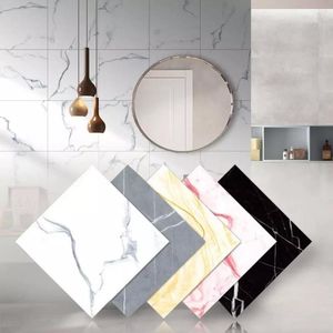 Wallpapers 1PC Marble Texture Self-adhesive Wallpaper Sticker Non-slip Floor Stickers Thicken Waterproof Kitchen Wall Film Home Decor