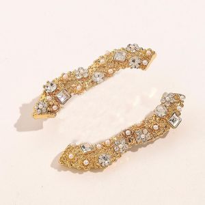 Women marka projektant podwójnie litera broszki proste geometria rhinestone okrągła mosiężna broszka broszka garnitur pin Fashion Women Wedding Jewelry Akcesoria