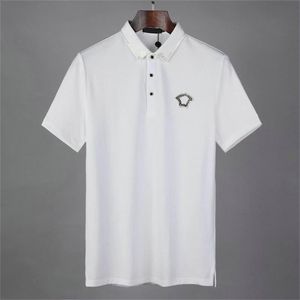 Camisa POLO de designer para homens e mulheres 2023 verão nova tendência beleza impressão cabeça jacquard lapela manga curta T-shirt maré