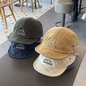 Ball Caps Japanese Short Brim Baseball Cap Female Street Soft Five Piece Sun Hat Student Outdoor ed Male 230718