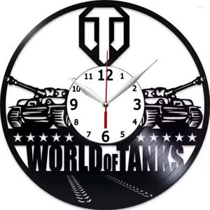 Wall Clocks World of Tanks Record Game Game Modern Birthday Gift для детей Большой парень