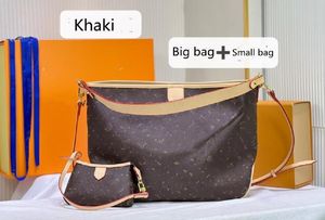 10A Umhängetaschen aus echtem Leder, Umhängetaschen, Luxus-Designer-Handtasche, Damenmode, Druck, große Kapazität, lässige Tragetasche für Damen, klassisch, 2 Größe 38 cm