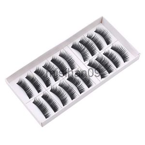 Falska ögonfransar 10 par / ställ in falska ögonfransar Mini Eyelash Wedge Högkvalitativa ögonhandförlängningar Tools Makeup Half Eyelashes Wings Hot Sale J230717