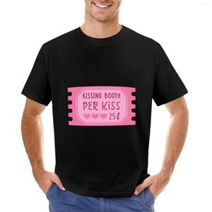 Men's Polos Old Fashioned Kissing Booth Ticket. T-Shirt Graphic T Shirts Oversized Shirt Sweat Men
