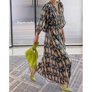 Basic Casual Dresses Women Dress Y2k Summer Floral Plaid Robe Vintage Sundress Prom Trendy Party Beach Sexy Long African Maxi 230717