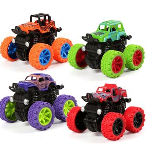 Diecast Model Toys Car Fourwheel Drive offroad Vehicle Stunt Dump Inertia Boy Toy Pull Back car for Children toys Regalo di Natale 230617