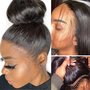 360 Lace Frontal Perücke Echthaar Perücken vorgezupft mit Babyhaar Körperwelle braune Perücke Dorisy Non Remy Hair215l