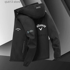 Men's Jackets 2022 Callaway Fall Camping Jacket High Quality Printed Men's Outdoor Jacket Hooded Windbreaker Premium Cycling Casual Sports Top T230718