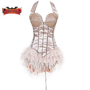 Temel gündelik elbiseler cosplay efsanesi burlesque kostüm dres pembe showgirl salon kız seksi özel yapım h001 230718