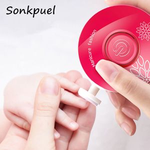 Nail Care Baby Trimmer Electric Kids Pedicure Clippers Cutter Infant Polisher Scissors 36pcs Grinding Head For born 230718