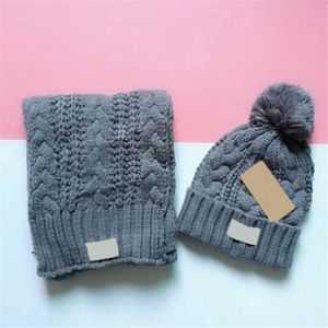 최고 wgg 남자와 여자 겨울 스카프 모자 고품질 따뜻한 스카프 모자 정장 풀 니트 모자 따뜻한 모자와 스카프 세트 2020 c0ne#246Z