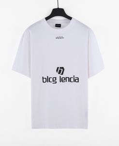 BLCGレンシアサマーTシャツハイストリートヒップホップスタイル100％コットン品質の男性と女性ドロップスリーブルーズTシャツ特大トップ23224