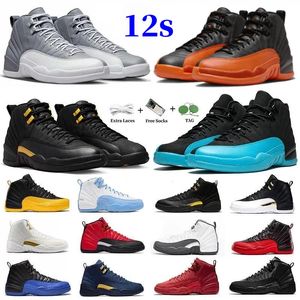 Jumpman 12s 12 basketball shoes Field Purple Cherry A Ma Maniere x Black White Game Hyper Royal Stealth University Blue Muslin men trainers sports sneakers shoe 40-47