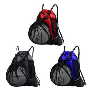 Balls Drawstring Waterproof Basketball Backpack Portable Backpack Gym Bag With Detachable Ball Mesh Bag Concealed Mesh Bag Travel Bag 230717