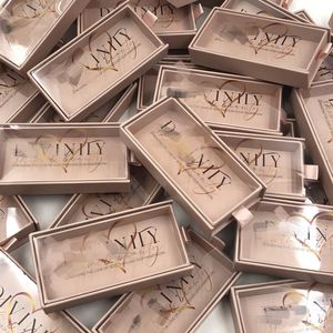 Ciglia finte Scatole di imballaggio per ciglia di visone all'ingrosso 25MM con vassoio Flip Personalizza Stampa Cassetto vuoto Magnetic Nude Box 230617