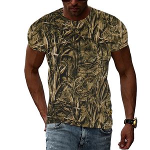 Summer Fashion Personality Camouflage T-shirt män intressant casual tryck kort ärm t-shirts hiphop harajuku trend t-shirts