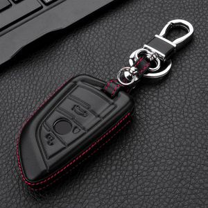 Holder Leather Remote Fob Bag Car Key Cover Case For BMW X1 X3 X4 X5227y