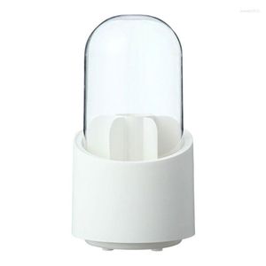 Storage Boxes 360 Rotating Makeup Brush Candust Eyeshadow Bucket Vanity Shelving Desktop Pen Holder Box Product Basket