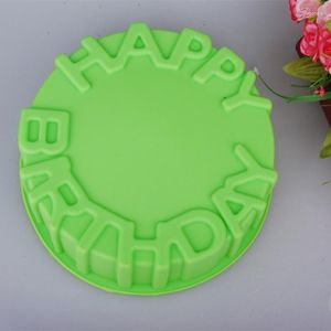 Moldes para bolo de aniversário redondos de silicone para bolos ferramentas lindas 20 cm 5