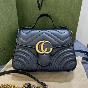 TOTE TORB TORBY TOSES Luksusowe klasyki Torby Marmont 2 gs prawdziwa skórzana najwyższa jakość duża pojemność z torebkami seryjnymi Cross Body Body Women Fashion Torby