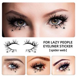 4pc/set Eye Shadow Tattoo tillfälliga tatueringar klistermärke kvinnor halloween fest ögonmakeup klistermärken möta vattentät falsk tato ögonkonst