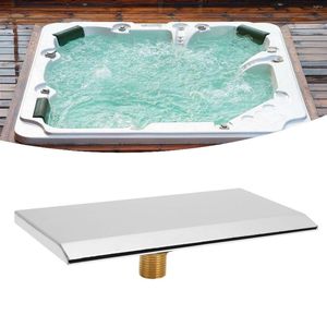 Bath Accessory Set Waterfall Tub Spout G1/2 External Thread SPA Bathroom Pool Swimming Silver Wall Mounted Outlet Nozzle