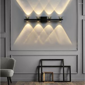 Wall Lamp Nordic Antlers Black Gold Corridor Balcony Bathroom Cloakroom Creative Ceiling Bedroom Study Decorative Lighting