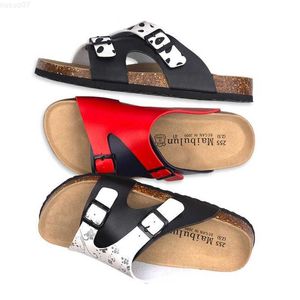 Tofflor Cosmagic 2022 New Summer Men Beach Cork Slippers Casual Double Buckle Cogs Outside Non-Slip Water Slides Shoe L230718