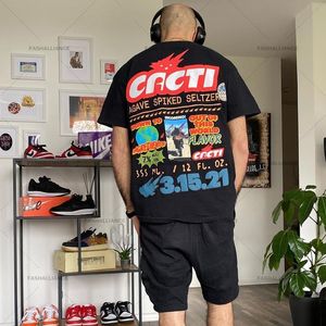 Męskie koszulki kaktusy hip-hop t shirt mężczyzn Kactus harajuku koszulki bawełniane jack tee lightning tops Teenage Y2K 230717